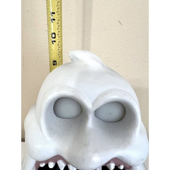Rare Gemmy Big Mouth Ghost Halloween Animated Talking Candy Bowl Motion Sensor - Picture 9 of 12